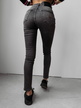 Spodnie jeansowe szare O La Voga z kryształowymi guzikami (2)