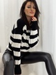 Sweter IVINA czarno-biały  (4)