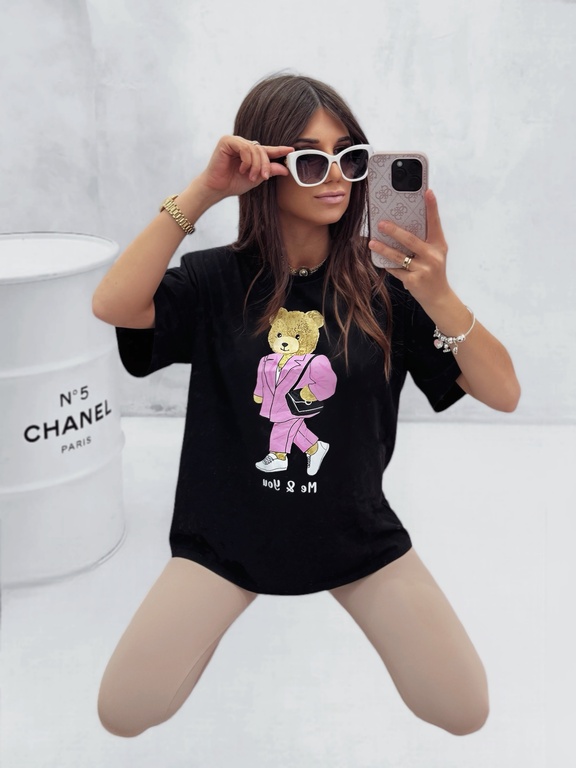 T-shirt Fashion Bear czarny (1)