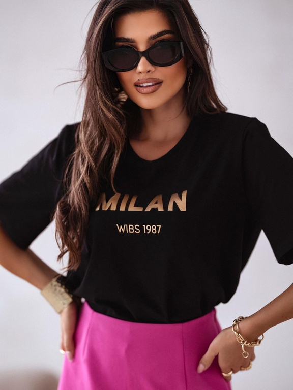 T-shirt MILAN WIBES czarny